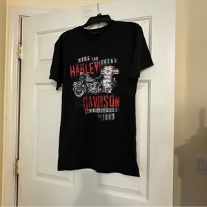 Harley-Davidson Black Graphic T-Shirt Longview Texas NWOT 2022 Size Medium M